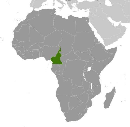 Cameroon Locator Map