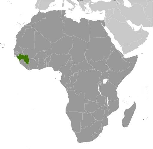 Guinea Locator Map