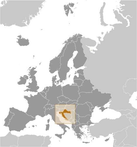 Croatia Locator Map