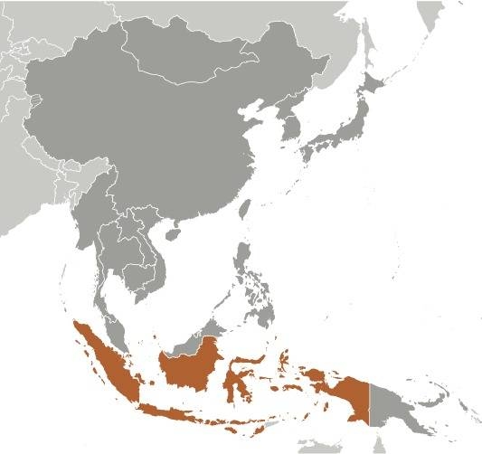 Indonesia Locator Map