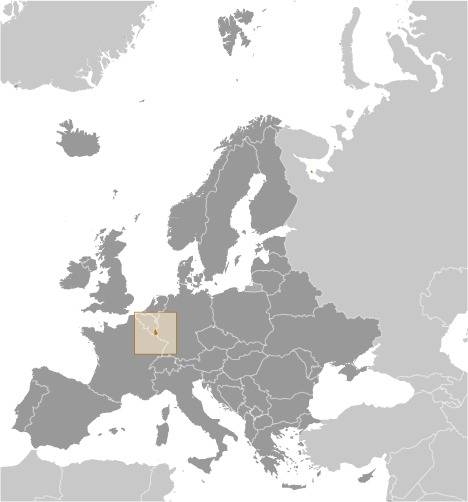 Luxembourg Locator Map