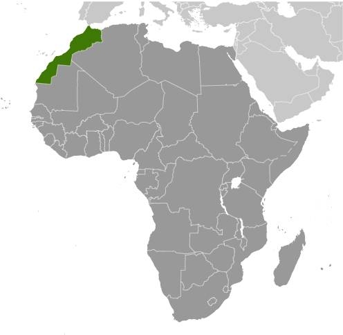 Morocco Locator Map