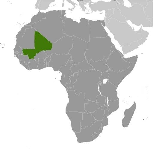 Mali Locator Map