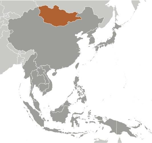 Mongolia Locator Map