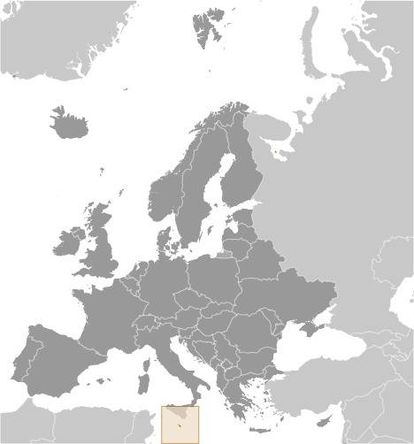 Malta Locator Map