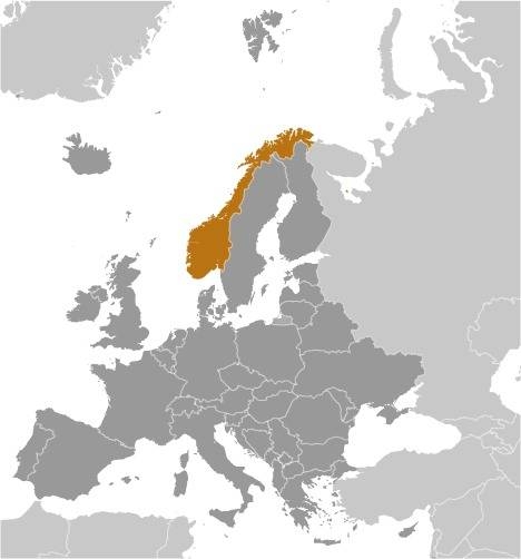 Norway Locator Map