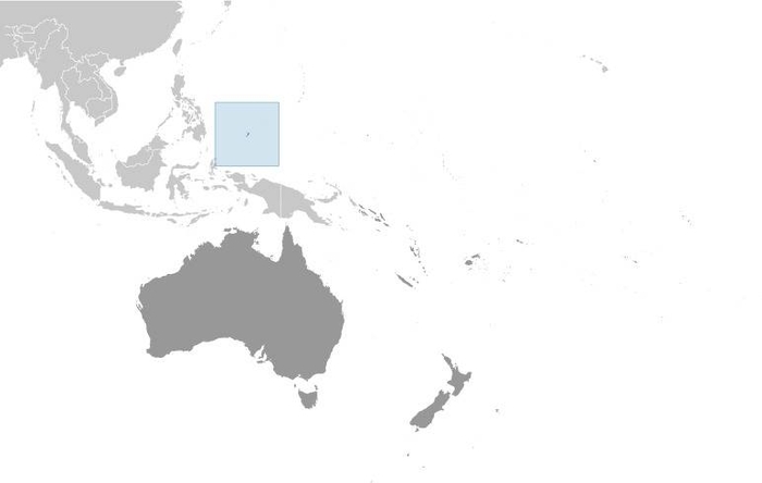 Palau Locator Map