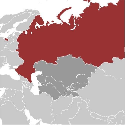 Russia Locator Map
