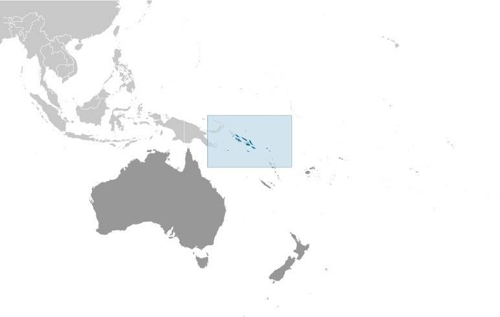 Solomon Islands Locator Map