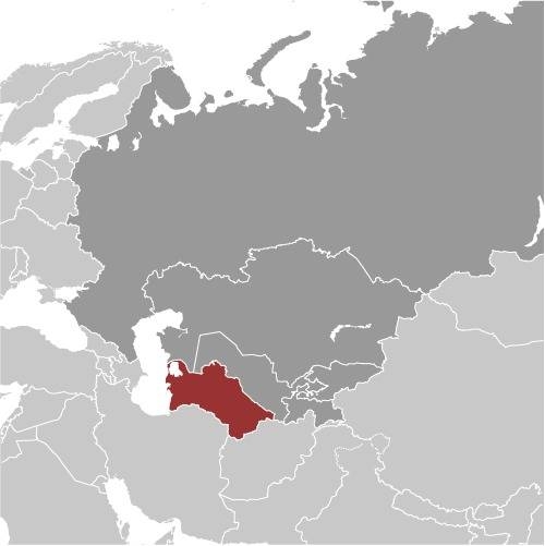 Turkmenistan Locator Map