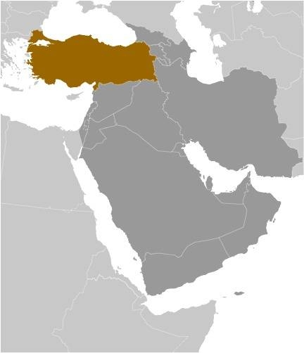 Türkiye Locator Map