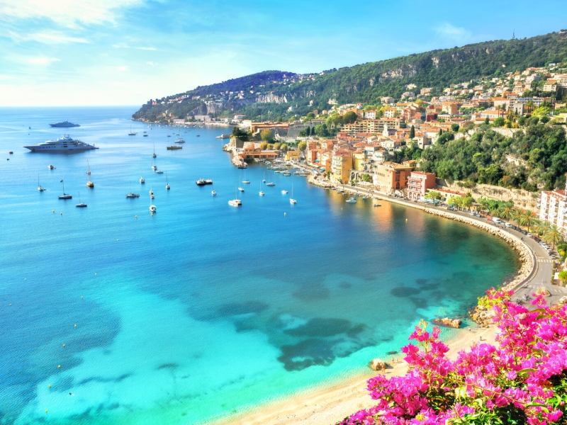 French Riviera Scene